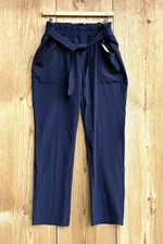 90 Degrees NWOT Blue Tie Waist Pants Sz Large 