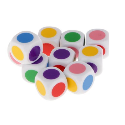 Brettspiel Würfel 6 Farben Würfel Tischspiel Lernspielzeug Farbe erkennen