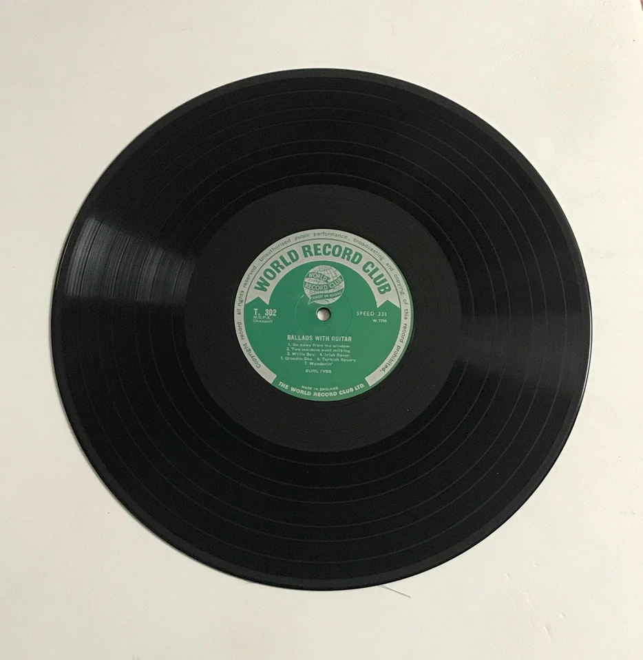 Burl Ives - Ballads With Guitar LP Vinyl Record - W.7796 - Image 3 of 4