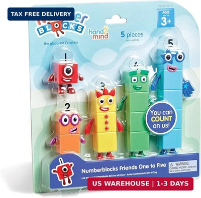 hand2mind Numberblocks Friends One to Five, Action Figure Set, Toy Figures & Pla