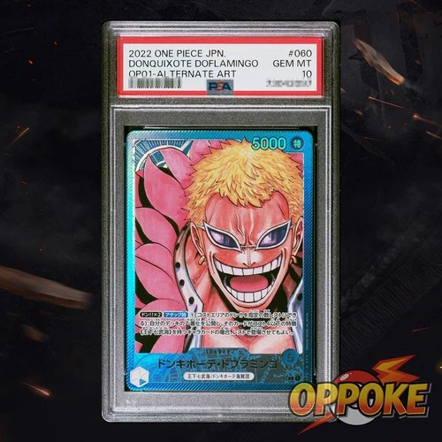 PSA 10 2022 One Piece Japanese Romance Alt Art Donquixote Doflamingo #OP01-060