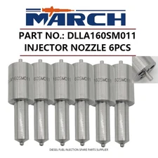 6pcs Diesel Fuel Injector Nozzle Tip DLLA160SM011 for Mitsubishi Fuso 6D40 6D40T