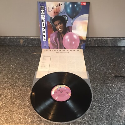 RARE PROMO LP VINYL BABYFACE ALBUM LOVERS  VIL-28072 JAPAN 1ST PRESS 1987 NM/NM
