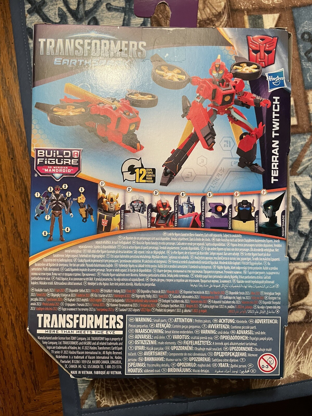 Transformers Toys EarthSpark Deluxe Class Terran Twitch Action Figure