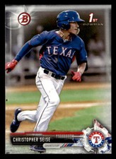 2017 Bowman Draft #BD-74 Christopher Seise Card Texas Rangers