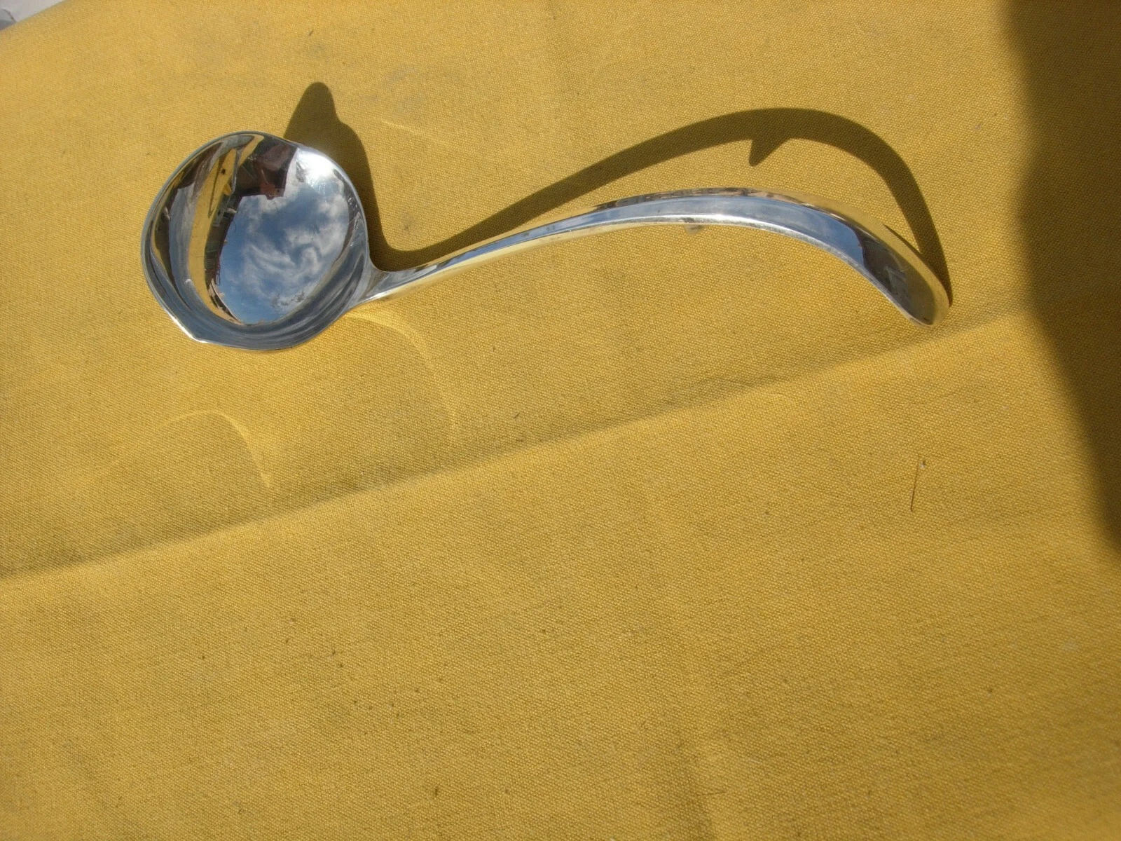 VINTAGE - LADLE DOUBLE LIPPED 13 INCH GERITY G48 VINTAGE SILVER PLATE