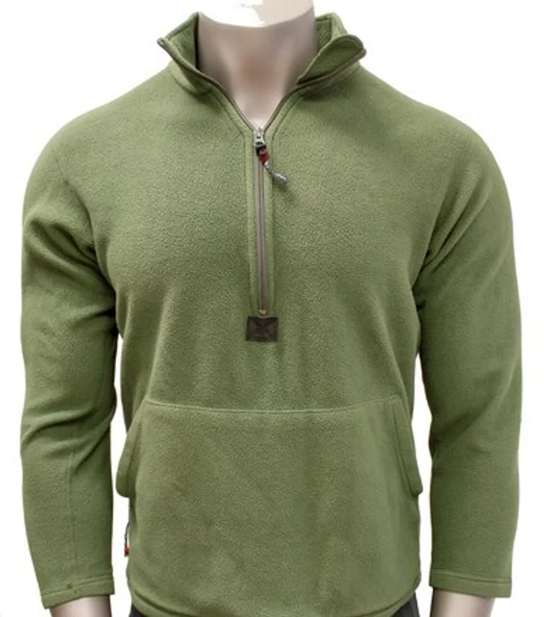USMC Fleece Pullover - Marine Corps Issue Olive Drab Warming Layer - Made in USA USMC Fleece Pullover - Marine Corps Issue Olive Drab Warming Layer - Made in USA