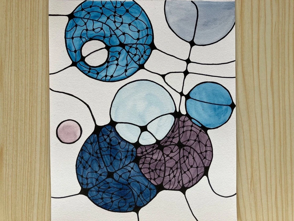 Original abstract painting | NeuroArt | 200gsm | from Artist Life Warrior RU - Image 3 of 3