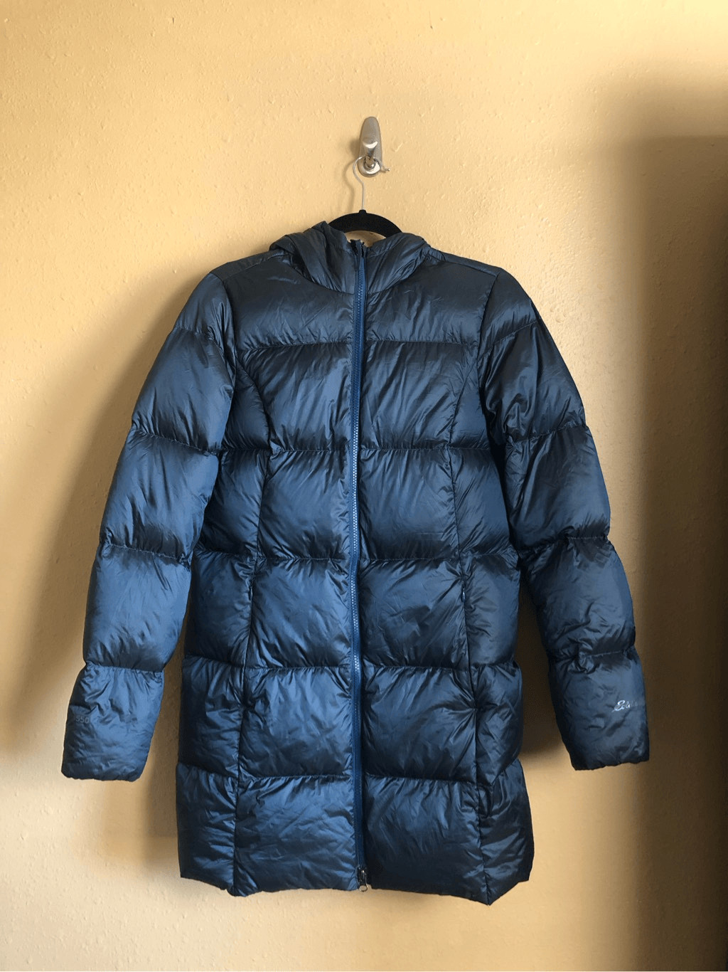 Eddie Bauer Luna Peak Parka Impermeabile Donna - Imbottitura In Piuma 550, Certificato RDS - Taglia XL, Colore Blu