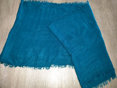 womens INFINITY SCARF dark jade WINTER SCARF 80 X 20 INCH SOFT WORK WEAR!