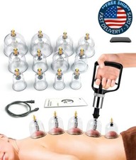 Juego de ventosas para terapia con 12 ventosas de masaje para aliviar el dolor