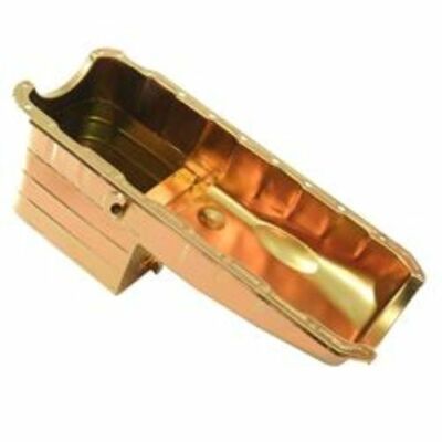 Milodon 31100 Oil Pan Steel Gold Iridite 7 qt. For Chevy Big Block Mark IV