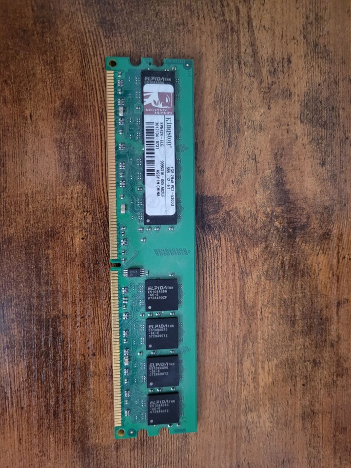 1gb 2rx8 Pc2 5300u 555 12 E1 667 KINGSTON 1GB 2RX8 PC2-5300U-555-12-E1 PC DESKTOP RAM MEMORY | eBay