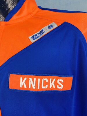 Men's New York Knicks Adidas Blue On Court Warm Up
