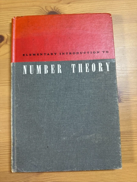 Elementary Introduction to Number Theory by Long 1st Ed 1965 - Signed by TMS