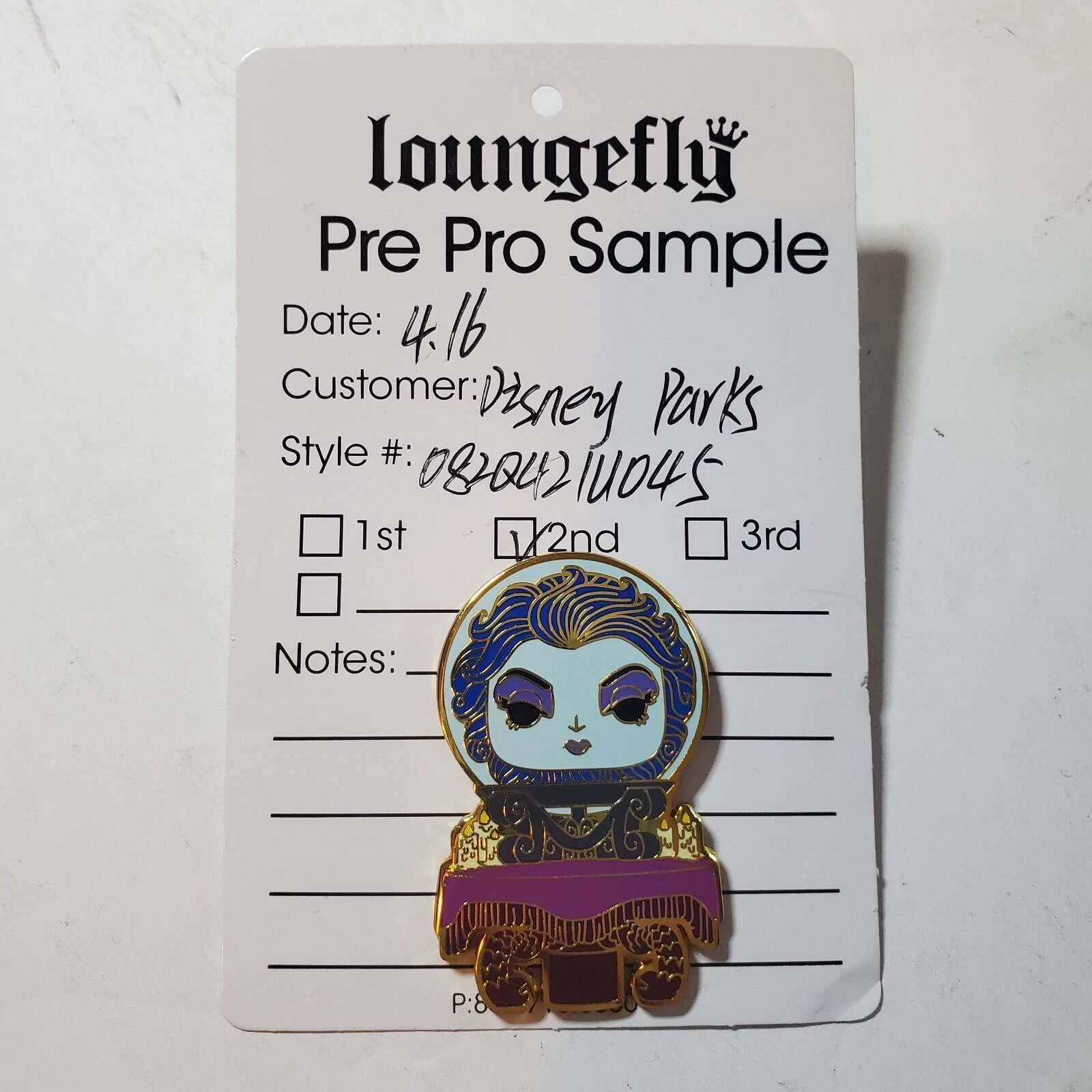 Loungefly Pre Pro Sample Haunted Mansion Funko Pop Madame Leota Pin