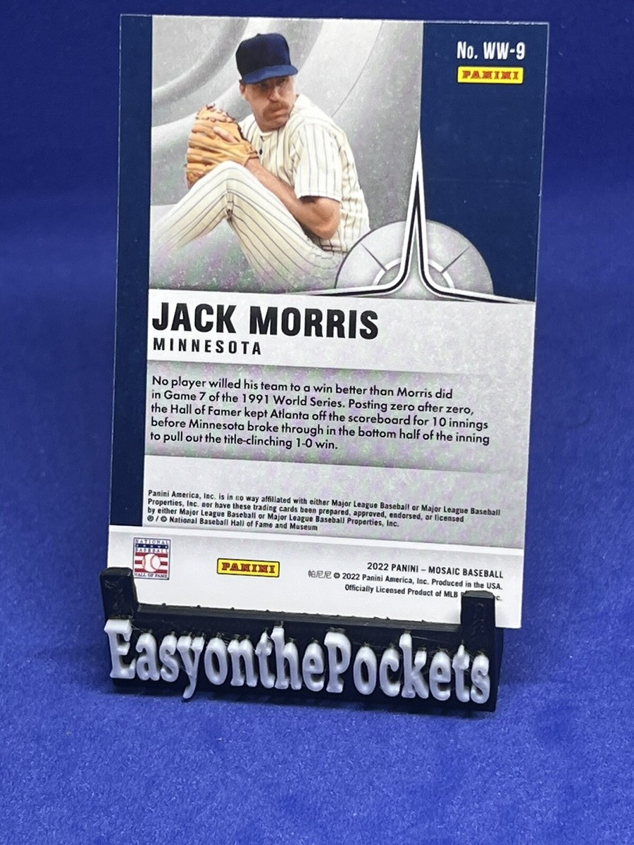 2022 Panini Mosaic Jack Morris Will To Win #WW-9 Twins | eBay