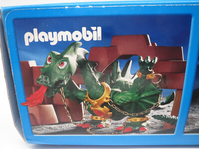PLAYMOBIL MOYEN-AGE MÉDIÉVAL Chevalier Figurine Dragon Vert Archer M2