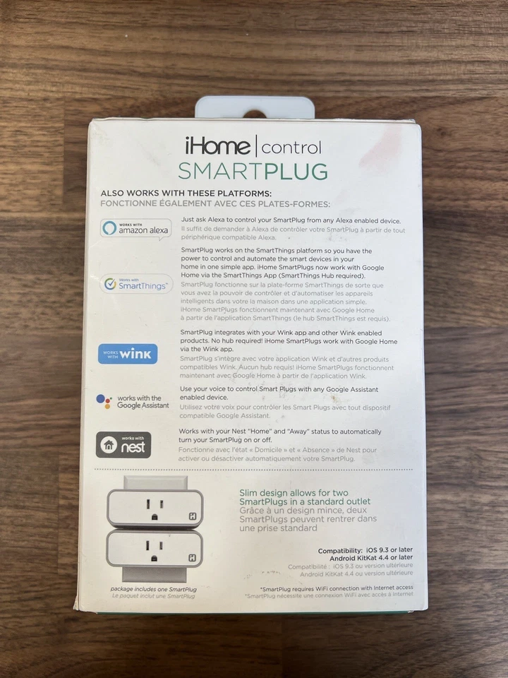 iHome ISP6XWC4 Wi-Fi SmartPlug for IOS and Android Home Kit - Image 4 of 4