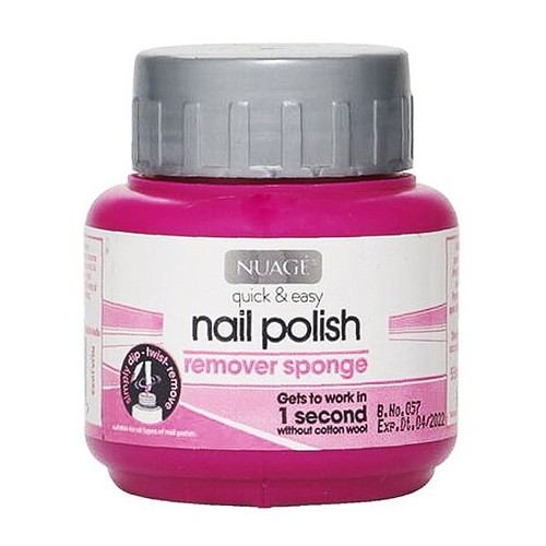 Nuage Nail Polish Remover Sponge with Acetone Twist & Out Quick & Easy