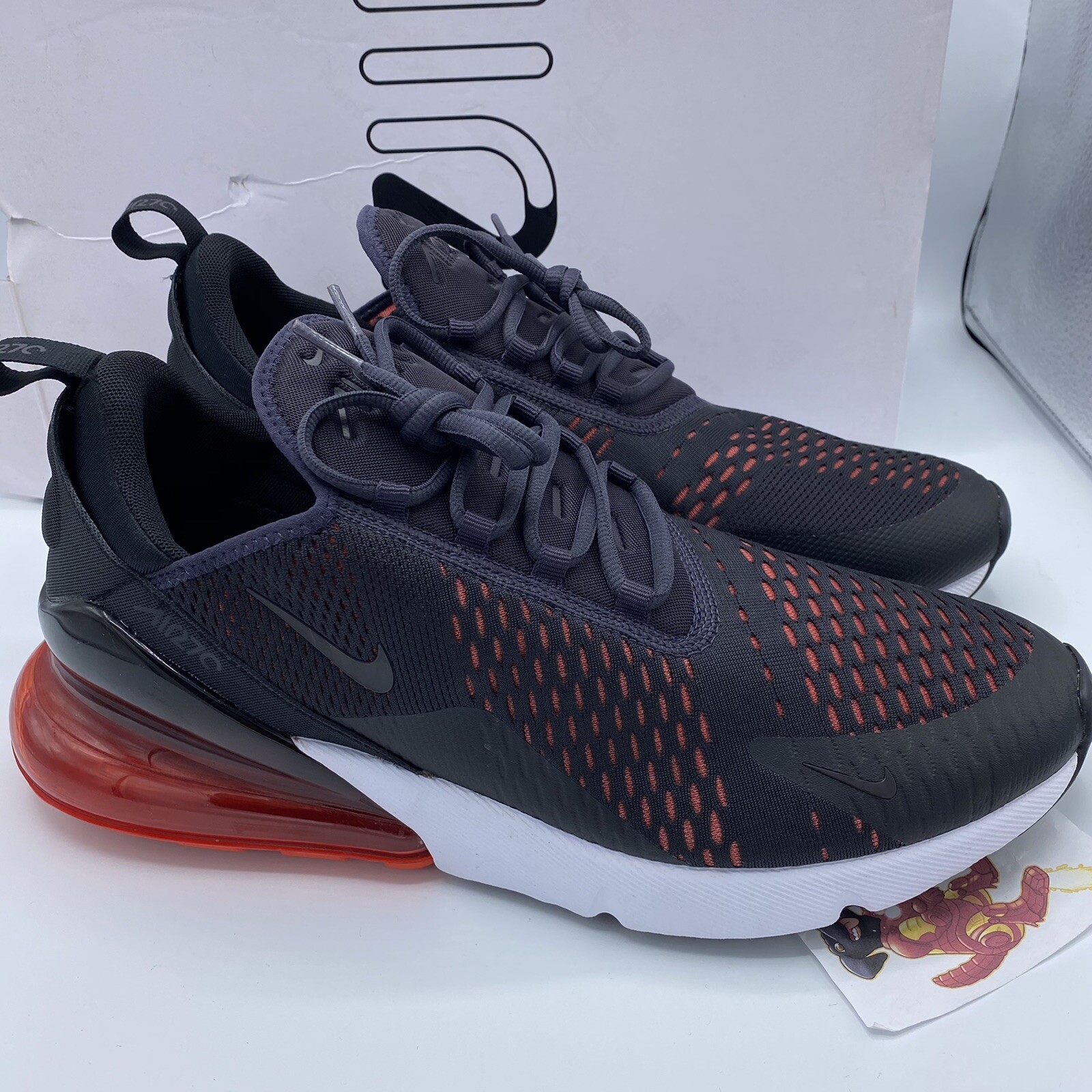 nike air max 270 oil grey habanero red