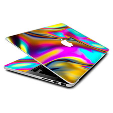 Skin Wrap for MacBook Pro 15 inch Retina Oil Slick Resin Iridium Glass Colors