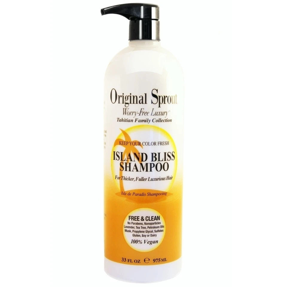 ORIGINAL SPROUT Island Bliss Shampoo - Safe for Color Treated Hair 33Oz Set of 2 - Image 2 of 2