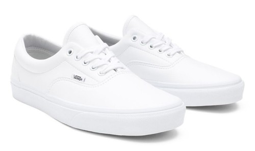 vans leather white trainers