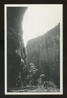 Railroad tracks, Allegheny Mountains Natural Tunnel near Duffield VA. # 6  RPPC — photo 1