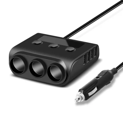 Auto KfZ Adapter 3 Fach Zigarettenanzünder Verteiler mit 4 USB 12V 24V Steckdose - Bild 3 von 16