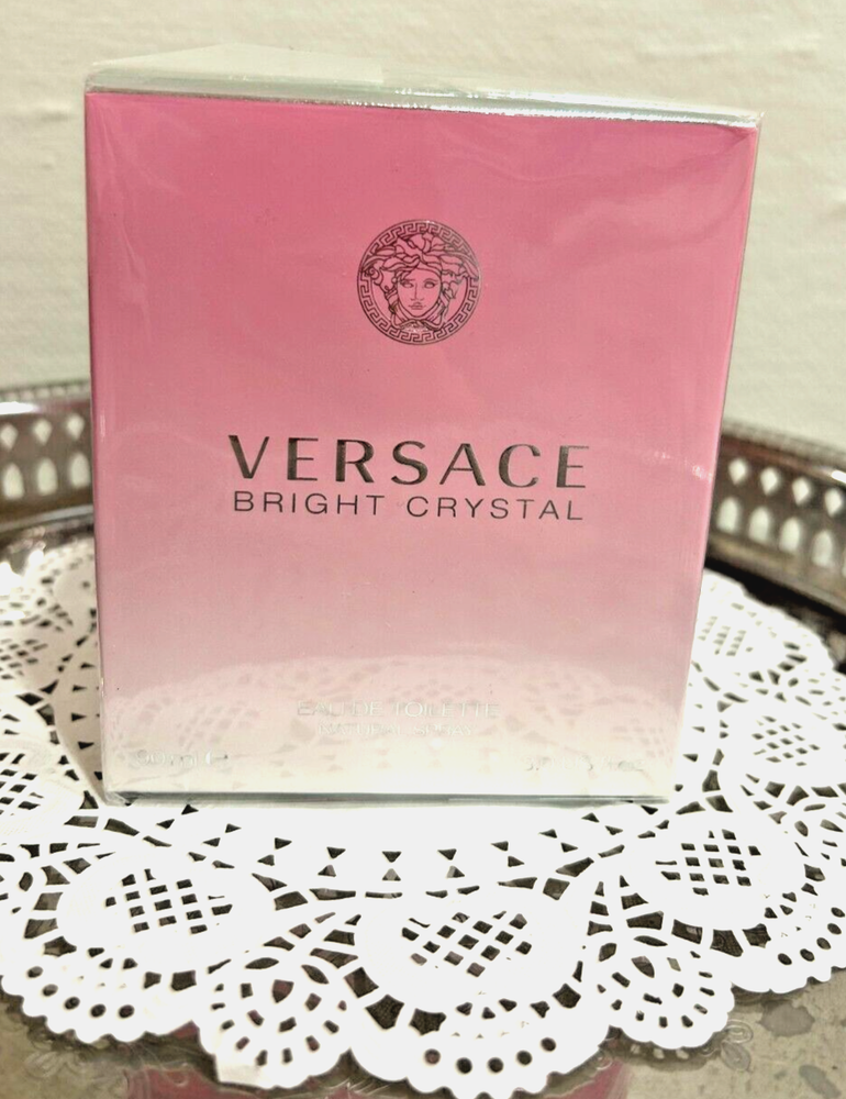NEW SEALED VERSACE BRIGHT CRYSTAL EAUDE TOILETTE NATURAL SPRAY90 ML/3.0 US FL.OZ