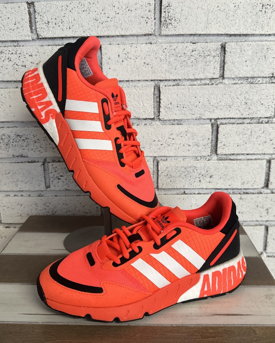 Adidas ZX 1K Boost Bold Logo Graphic - Solar Red/orange Adidas ZX 1K Boost Bold Logo Graphic - Solar Red/orange
