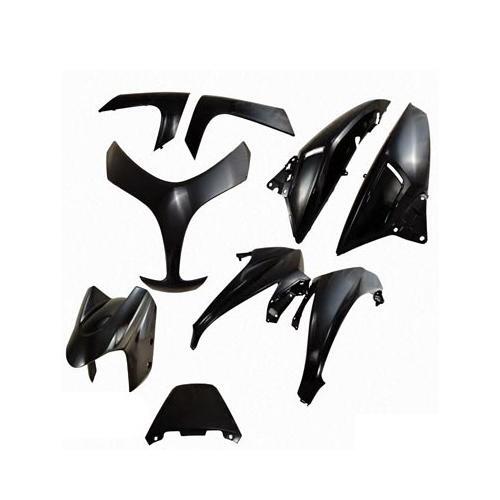 Kit carrosserie noir Tun'r 9 pièces pour maxi scooter T-Max 500 modèles 2008 à 2011