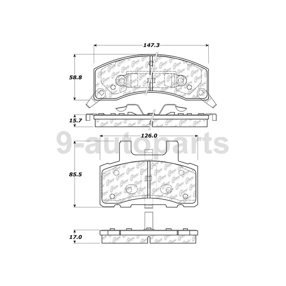 Rotores de freno de disco delanteros antivibración + pastillas de freno de cerámica para Chevrolet G30 1996 Foto 2 de 4
