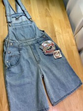 New Women  s / Teens VINTAGE 80  s JORDACHE Overall Denim Shorts-Nice Looking  