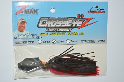 zman z-man crosseyez chatterbait 1/2oz snag resistant bladed jig chili dog