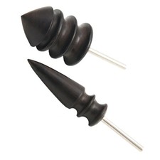Wooden Leathercraft Drill Burnisher Long Pointed Leather Edge Slicker Set