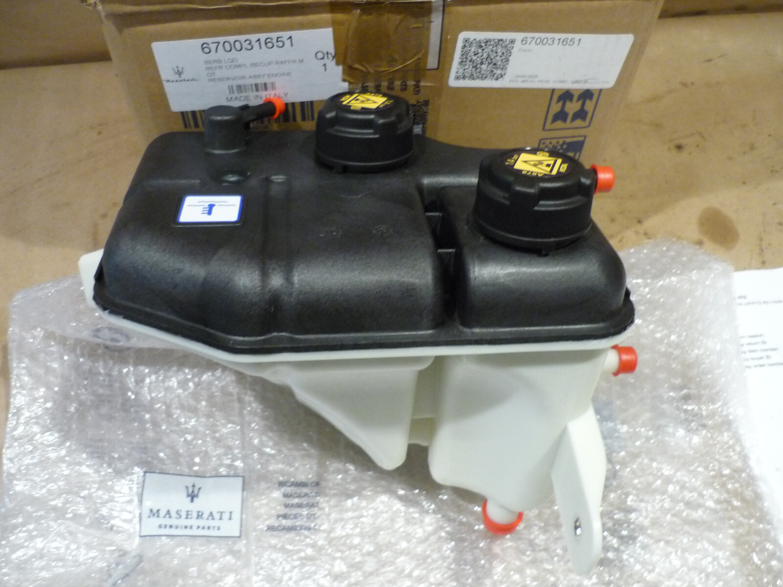 Maserati Ghibli, Quattroporte - Reservoir Engine Coolant Tank  - P/N 670031651