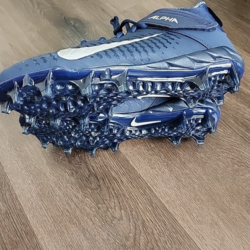 Sz 13 Nike Alpha Menace Pro 2 Mid Football Cleats Navy Blue BV3945-404 Mens - Picture 5 of 7