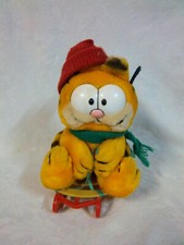 Dakins Garfield Takes the Mountain Sled 9" Plush Soft Toy Stuffed Animal