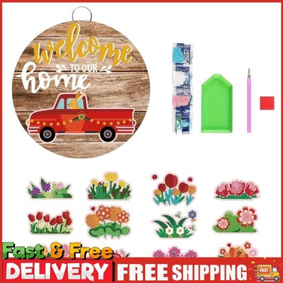 12 Stück Austauschbare Diamond Painting Wanddekor Weich Magnetisch Aufkleber (Blume)