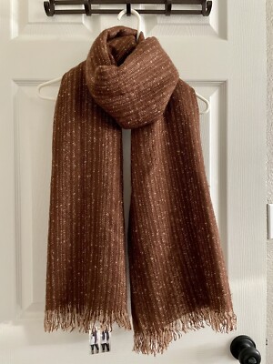 Simply Noelle Brown Scarf Wrap or Shawl NWT