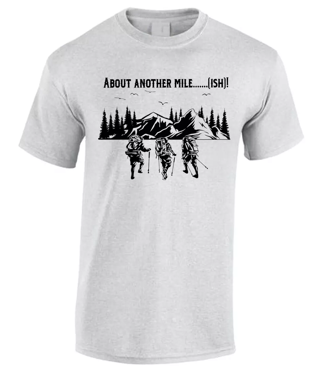 Men's Funny Hiking T Shirt Rambling Walking Outdoors Nature Trail  mountaineering