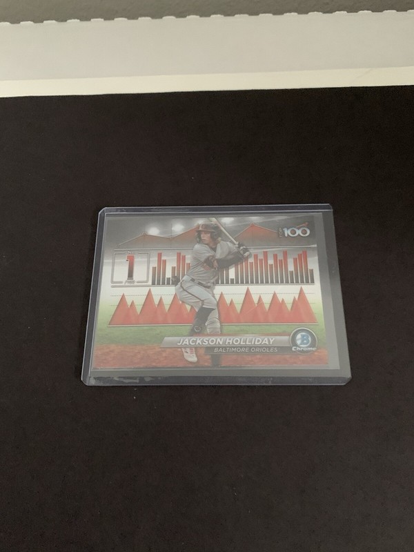 2024 Bowman Chrome Top 100 Jackson Holliday RC #BTP-1. NrMt
