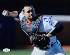 Matt Thaiss Virginia Cavaliers Signed 8x10 Matte Photo JSA Authenticated