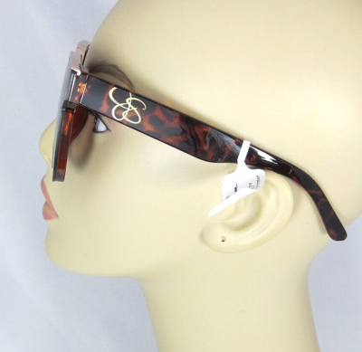 Jessica Simpson Oversized Square Sunglasses Translucent Tortoise
