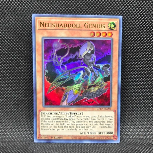 Yugioh Nehshaddoll Genius (GFTP-EN006) 1st Edition ULTRA RARE HOLO (NEAR MINT)