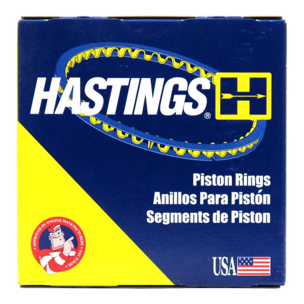 Hastings Piston Ring Kit CHR/Moly 3-3/4" Diameter +.005"