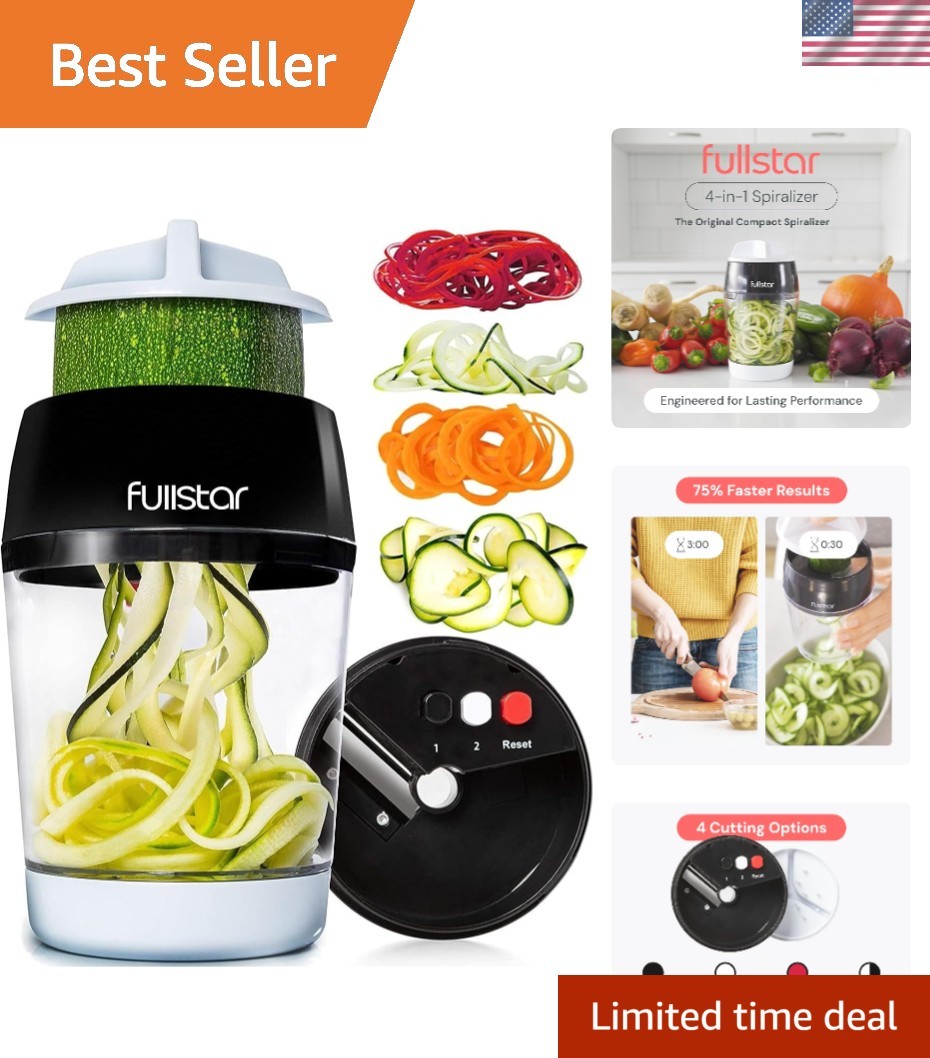 Multi-Functional Vegetable Spiralizer with Container