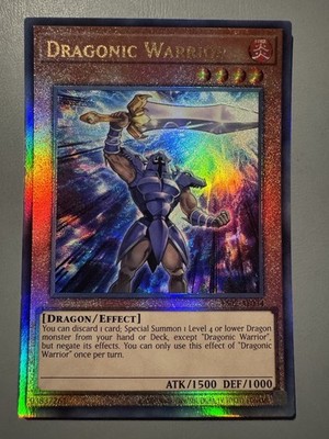 YUGIOH DRAGONIC WARRIOR ASIA ENGLISH EDITION ES02-AE034 ULTIMATE RARE